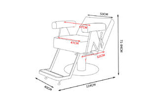 Sillas <span class=keywords><strong>de</strong></span> Peluquería para Clientes, Silla Hidráulica para Cortar el Cabello, Silla <span class=keywords><strong>de</strong></span> Belleza para Mujeres, Silla <span class=keywords><strong>de</strong></span> Barbería - Product Image 6
