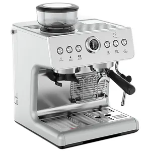 2024 Double Boiler Machine A Expresso 19 20 Bar Large Smart LED Touch Screen Coffee Maker Espresso Machine With Grinder