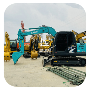 Second-<b>hand</b> Japan Brand Kobelco sk75 Excavator Yanmar 4TNV98-AVYBNC Engine 7.5ton <b>MIni</b> Crawler Digger With Dozer Blade sk70 - Product Image 1