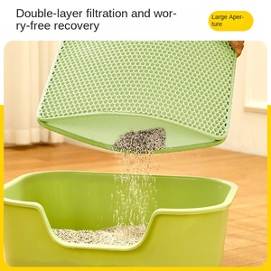 Alfombrilla para Arena de Gatos de Gran Tamaño, Personalizable, Directo de Fábrica, Rectangular, Impermeable, Antiderrames, Antisalpicaduras, con Doble Capa de Filtro, de EVA - Product Image 4