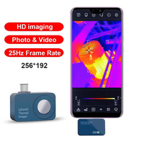 Usine en gros 256*192 téléphone portable Plug-in caméra d'imagerie thermique 25Hz prendre des photos haute résolution prise en charge multilingue