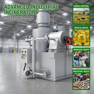 Two <strong>Chambers</strong> Clinical Waste Incinerator Odorless Medical Waste Disposal Incinerator Pet <strong>Cremation</strong> Furnace - Product Image 1