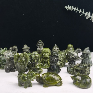 Vente en gros d'objets artisanaux en cristal naturel, styles variés, statue en jade Xiuyan, sculpture en cristal, énergie pour la décoration de la maison, ornement, cadeau - Product Image 4
