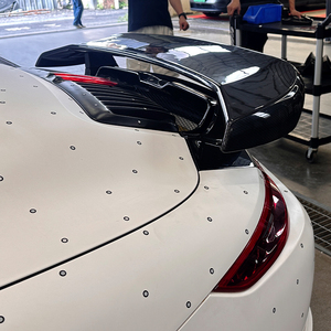 Aileron arrière en fibre de carbone pour modification et mise à niveau de voiture 2012-2015, installation par ruban adhésif ou vis pour 911 991.1 - Product Image 6