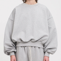 Sweat-shirts oversize pour femmes et hommes, coupe ample, col rond, sweat-shirt de haute qualité, mode décontractée, streetwear, pull court