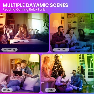 Lampe murale LED E27 avec télécommande 3 couleurs, interrupteur, certifiée AC ROHS, ampoule magnétique amovible rechargeable pour les urgences - Product Image 5