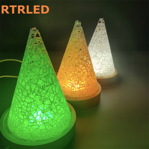 Alas Lampu 3D Kayu dengan Diffuser RGBW CCT Tunable White DIY Alas Lampu LED Kayu untuk Lampu Meja Cetak 3D Bambu Lab - Product Image 6