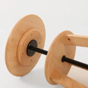 Professioneller Künstler-Holzhocker mit Spiralsitz und Drehfunktion, Neuheit für Zeichnen und Malen bei kreativen Arbeiten - Product Image 5