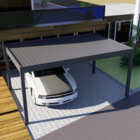 Abri de voiture double de haute qualité, robuste, garage pour voitures, pergola en aluminium, parking pour voitures, abri de voiture