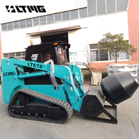 LTMG Chargeuse compacte à rail de 1050kg de haute qualité avec bétonnière en option