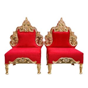 Juego de Sillas Mandap de Madera con Acabado Dorado de Diseño, Compre Sillas Mandap a Precios de Oferta, Juego de Muebles Mandap para Bodas, Decoración para Bodas - Product Image 3