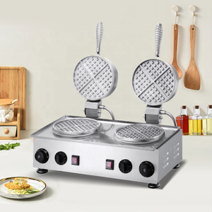 Máquina para hacer gofres comercial giratoria, doble placa, máquina eléctrica para hacer gofres, panadero de comida callejera, máquina para hacer gofres y aperitivos - Product Image 5