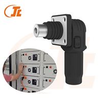 Connecteur de batterie au lithium pour stockage d'énergie industriel, étanche, 70A-500A 1500V IP67, angle droit, système ESS