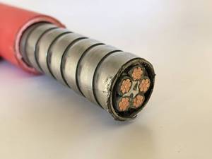 Câble ignifuge <span class=keywords><strong>gainé</strong></span> en acier inoxydable BTGY 4 ou 5 conducteurs 0,6/kV pour ascenseurs et métros, haute température 1000 degrés - Product Image 2