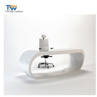 Design moderne acrylique surface solide bureau d'ordinateur bureau exécutif google bureaux
