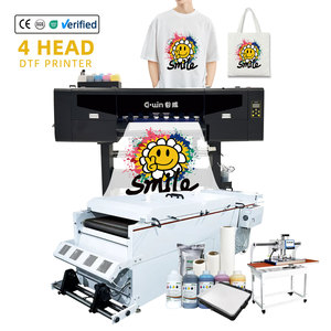 I migliori prezzi 4 teste DTF stampante 60cm 24 pollici t-shirt e vestiti macchina stampa A1 dimensione stampa nuova condizione per tutti i materiali - Product Image 1