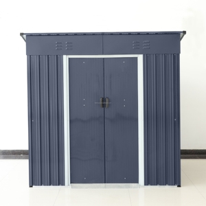 Abri de jardin extérieur pas cher, résistant aux UV, imperméable, avec toit en pente pour le rangement des outils - Product Image 4