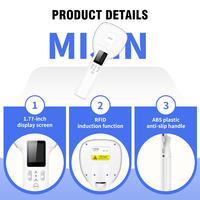 Lecteur RFID UHF portable ISO18000-6C, distance de lecture de 8 cm, scanner de codes-barres ABS pour la gestion des actifs en entrepôt