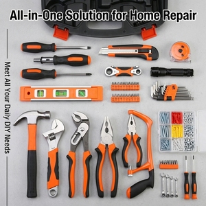 Juego de Herramientas Manuales Portátiles para Reparación de Automóviles y Hogar, 106 Piezas, Acero CR-V, Kit de Herramientas Universal Combinado, Personalizable, Compatible con OEM - Product Image 3