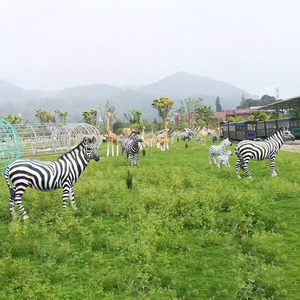 รูปปั้นกอริลลารูปช้างและยีราฟรูปปั้นไฟเบอร์กลาสทำจากเรซินสำหรับตกแต่งสวนกลางแจ้งขนาดเท่าสัตว์เลี้ยงในฟาร์ม - Product Image 3