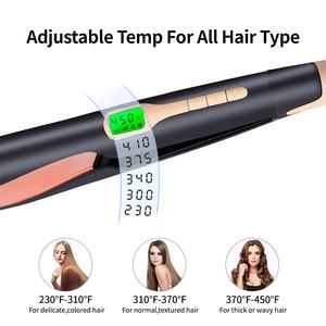 New 2 in 1 Flat Iron Curler Twist Professional Dual Voltage Titanium Tourmaline Ionic <strong>Ceramic</strong> <strong>Hair</strong> <strong>Straightener</strong> - Product Image 5