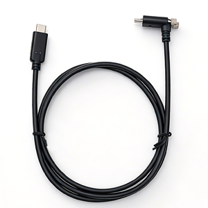Cable USB Tipo-C Macho a Macho en Ángulo de 90 Grados con Doble Bloqueo Seguro <span class=keywords><strong>M2</strong></span>, Trenzado y Cubierta de PVC para Impresoras y Cámaras - Product Image 4