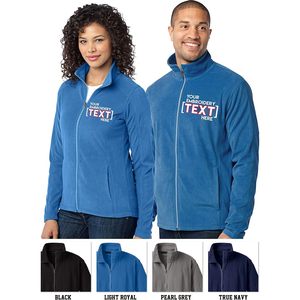 Custom Embroidered Lightweight Fleece <b>Jacket</b> For Men <b>Zip</b> <b>Up</b> Outerwear Winter Wear - Product Image 4