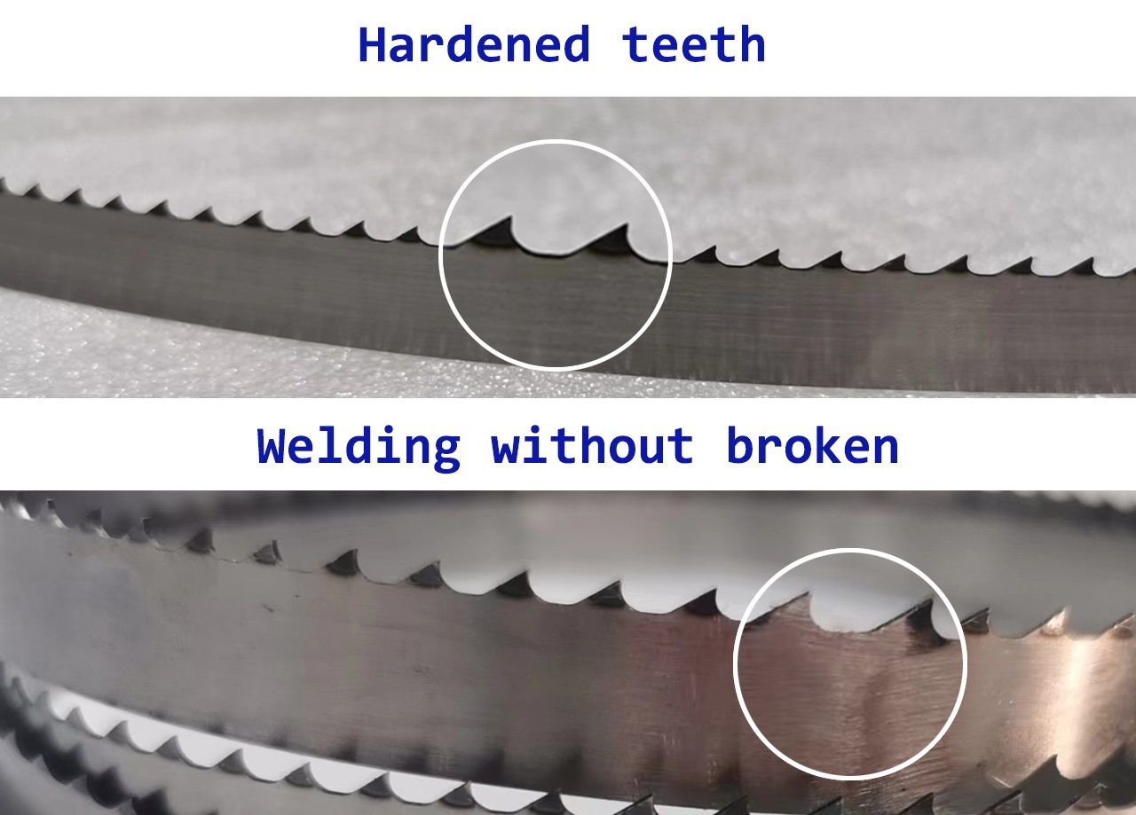 Industrial Band Saw Blade For Mobile Sawmills - 2760-4800mm Length, 32-40mm Width, Hardened Teeth, 22 TPI