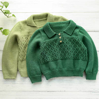 Nouveau Style printemps arcs tricoté à la main pull respirant manteau hauts vêtements enfants Cardigans filles