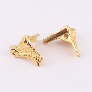 珠宝盒配件用合金金属木盒边脚护角 - Product Image 3