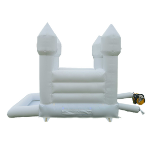 Castello Gonfiabile Bianco per Bambini con Piscina di Palline, Casa Rimbalzante Gonfiabile - Product Image 3