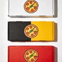 Ensemble d'emballages écologiques pour la restauration rapide, boîte à pizza en papier kraft avec logo personnalisé, bol à soupe jetable, gobelet à café et sac en papier à emporter