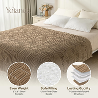 Couverture lestée en laine douce et confortable, personnalisable, vente en gros, populaire 2026, pour un meilleur sommeil et une meilleure concentration