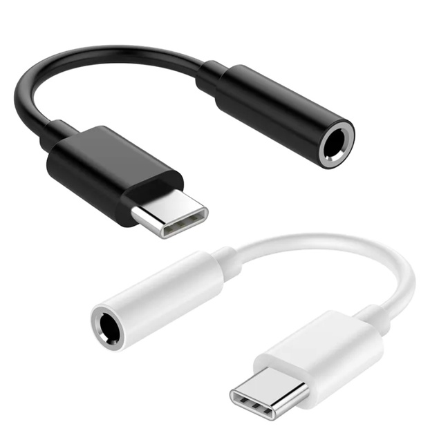 Digital DAC Type C to 3.5mm Jack Converter Earphone USB C to 3.55mm AUX Headphones Adapter Audio Converting Cable
