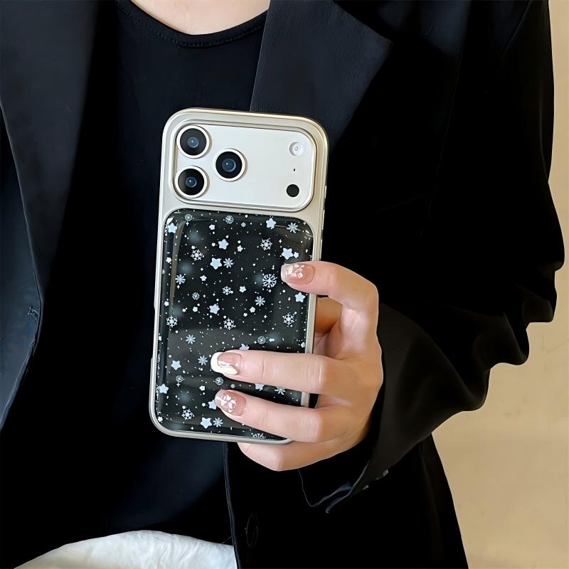 Resin - Silver - Black Star and Snowflake