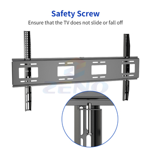 B120 75-150 Inch Big <strong>Tv</strong> <strong>Wall</strong> <strong>Mount</strong> <strong>Tv</strong> Bracket Hanging <strong>on</strong> Drywall with Safety <strong>Screw</strong> ultra Slim Monitor Bracket with Factory Price - Product Image 4
