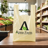 Sac de courses en PE durable et écologique, très vendu, pratique pour les commerces de détail et les supermarchés