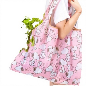 Eco-Friendly Reusable <b>Folding</b> Letter Polyester Tote <b>Bags</b> Wholesale Grocery Shopping <b>Bags</b> Printing Advertising Gift Recyclable - Product Image 2