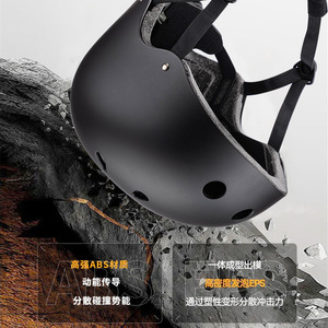 Casque de skate réglable en matériau ABS pour le skateboard et le cyclisme, protection de sécurité unisexe avec fermeture à boucle - Product Image 1