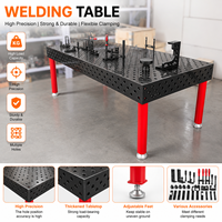 Nouvelle table de soudage 3D modulaire en acier Q355 haute performance, personnalisable et précise, surface nitrurée pour lignes de production automatisées