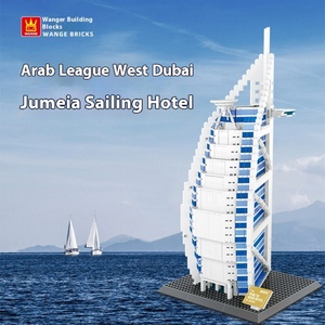 Bloques de Construcción Educativos Wange, Modelo del Hotel Burj Al Arab de Dubái, Compatible con Partículas Pequeñas, 5220 Piezas, Arquitectura para Emiratos Árabes Unidos - Product Image 5