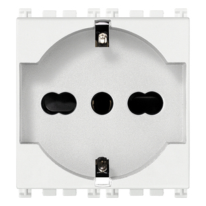 เต้ารับอเนกประสงค์สีขาว 2P+T 16A ความสูง 5.3 ซม. สำหรับปลั๊กและเต้ารับ - Product Image 1