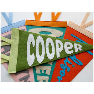 Bandera de fieltro con logotipo de tamaño personalizado moderno, venta directa de fábrica, Acepta tamaños personalizados - Product Image 2