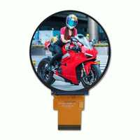 Layar LCD TFT 2.8 Inci Bentuk Bulat 480x480 IPS Driver IC ST7701S dengan Antarmuka SPI RGB Panel Lampu Latar LED untuk Pemasangan
