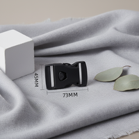 Boucle de sécurité en plastique de 73 mm avec verrouillage rapide et sécurisé, accessoires spéciaux pour sacs