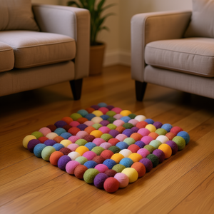 Tapis en feutre coloré multi-usages 20x20 cm pour la décoration intérieure - Product Image 3