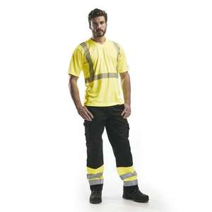 Blaklader-เสื้อยืดป้องกันรังสียูวี Hi-Vis 338610133300L สีเหลือง-EAN 7330509445679ชุดทำงาน HI-VIS - Product Image 3