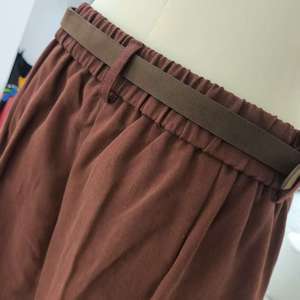 <span class=keywords><strong>Pantaloni</strong></span> Casual a gamba larga estivi rossi Vintage da donna a <span class=keywords><strong>vita</strong></span> <span class=keywords><strong>alta</strong></span> con bottoni con Zip elasticizzati taglia ragazza in Stock - Product Image 5