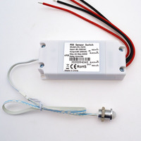 Saklar sensor gerak inframerah untuk penerangan rumah, saklar PIR LED sensor inframerah tubuh manusia, saklar sensor PIR AC110-220V/500W