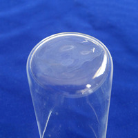 Prix usine de haute qualité poli cristal transparent tasse verre quartz bécher